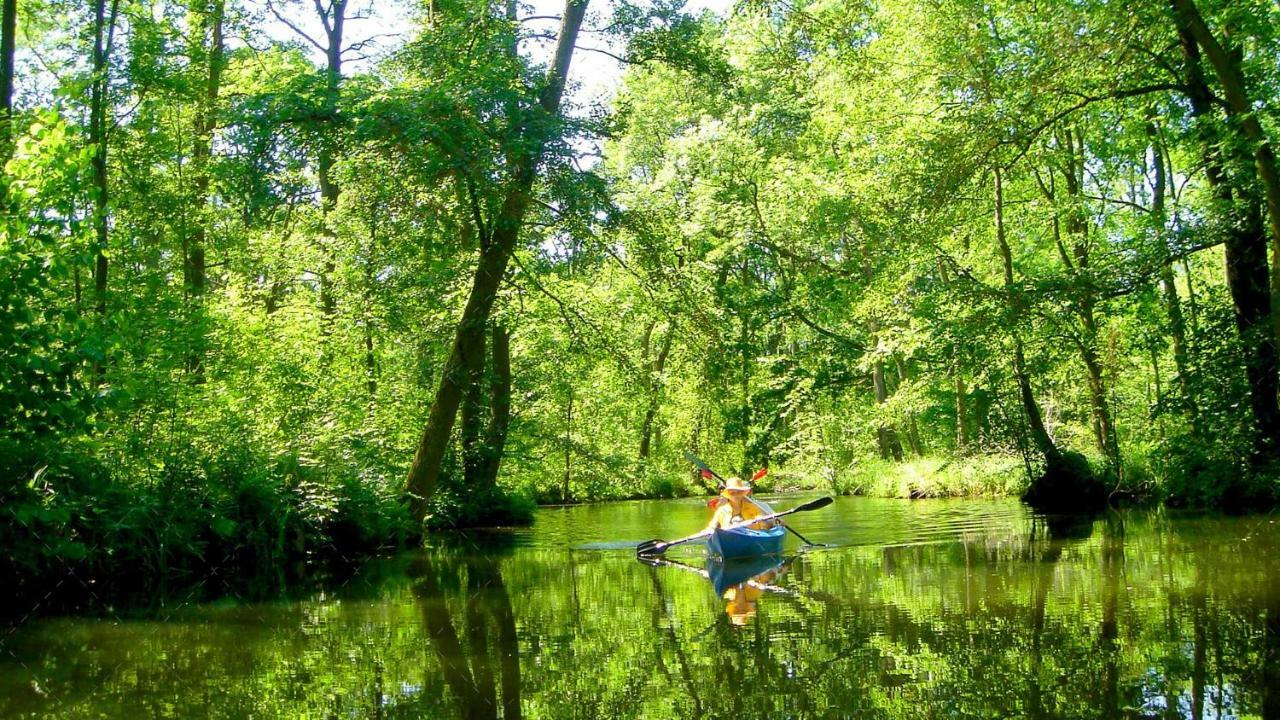 Janischs Fewo Im Spreewald, Terrasse, Grosser Garten Und Blick Inklusive Unterspreewald ภายนอก รูปภาพ